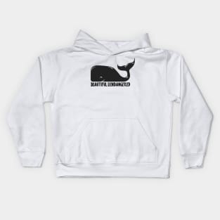 'Beautiful but Endangered' Animal Conservation Shirt Kids Hoodie